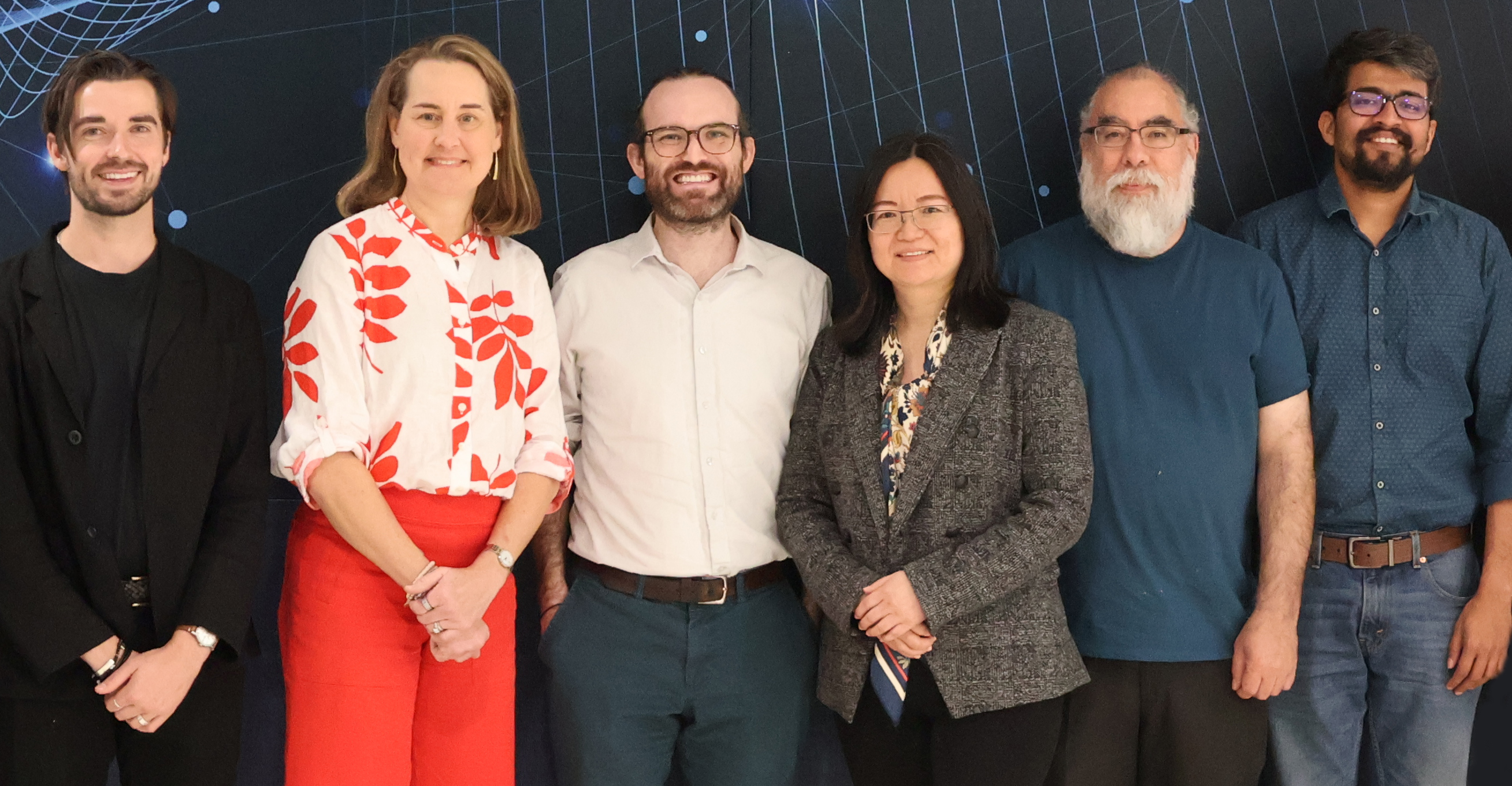 Patrick Danahy, Lesley Baradel (BKFF), Eric Sembrat (College of Lifetime Learning), Ying Zhang, Flavio Fenton, and Joy Arulraj.